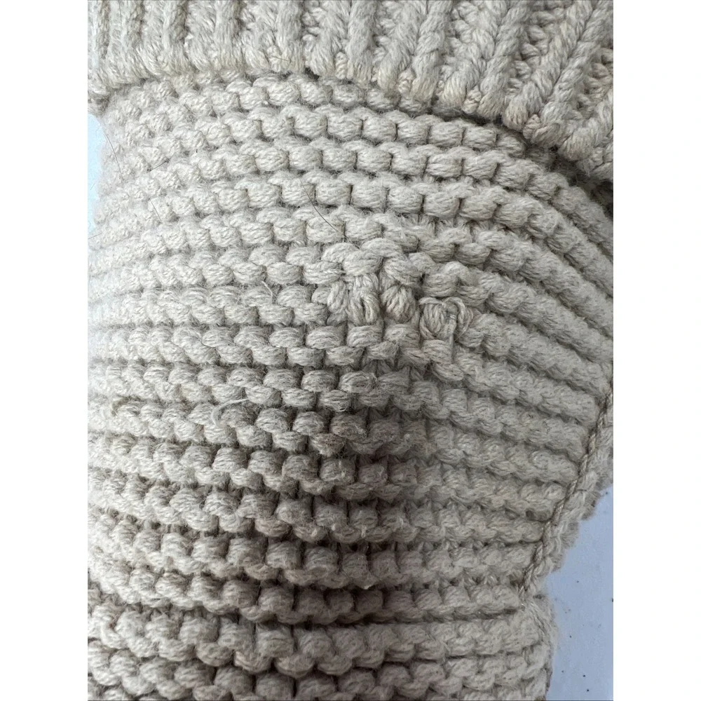 UGGs Tan Upper Knit Sweater Foldover‎ Cuff Size 5